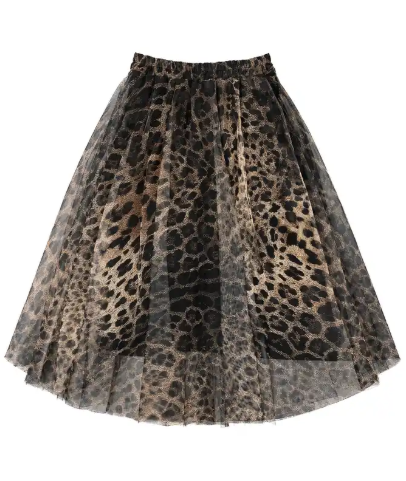 Leopard Tulle Skirt