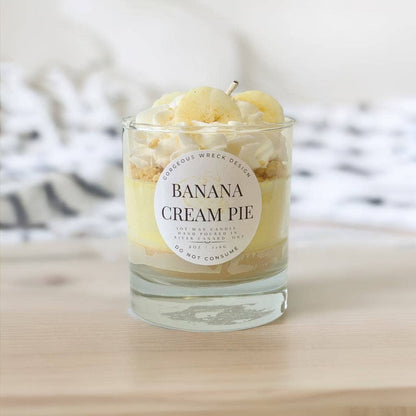 Banana Cream Pie Dessert Candle 