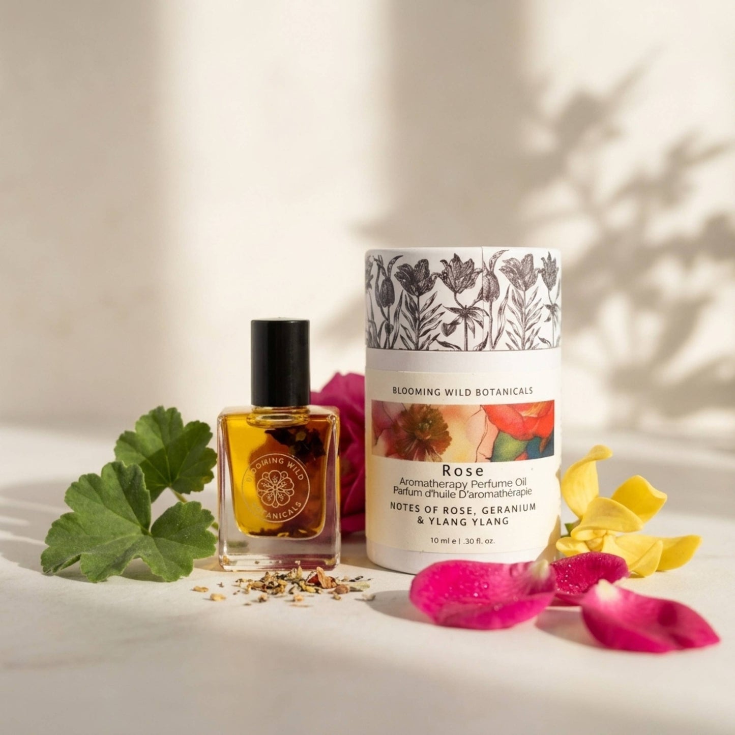 Blooming Wild Botanicals - Rose Aromatherapy Perfume  Roller Ball | Rose, Jasmine