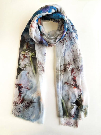 Melissa - Spring/Summer Cherry Blossom Lightweight Scarf