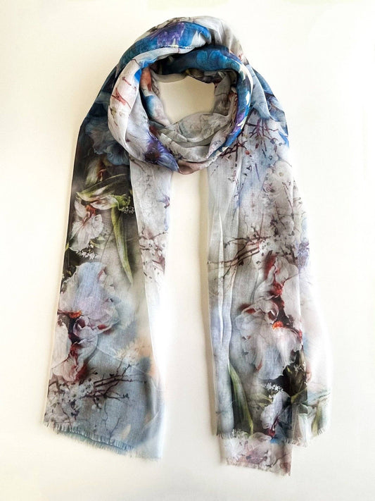 Melissa - Spring/Summer Cherry Blossom Lightweight Scarf