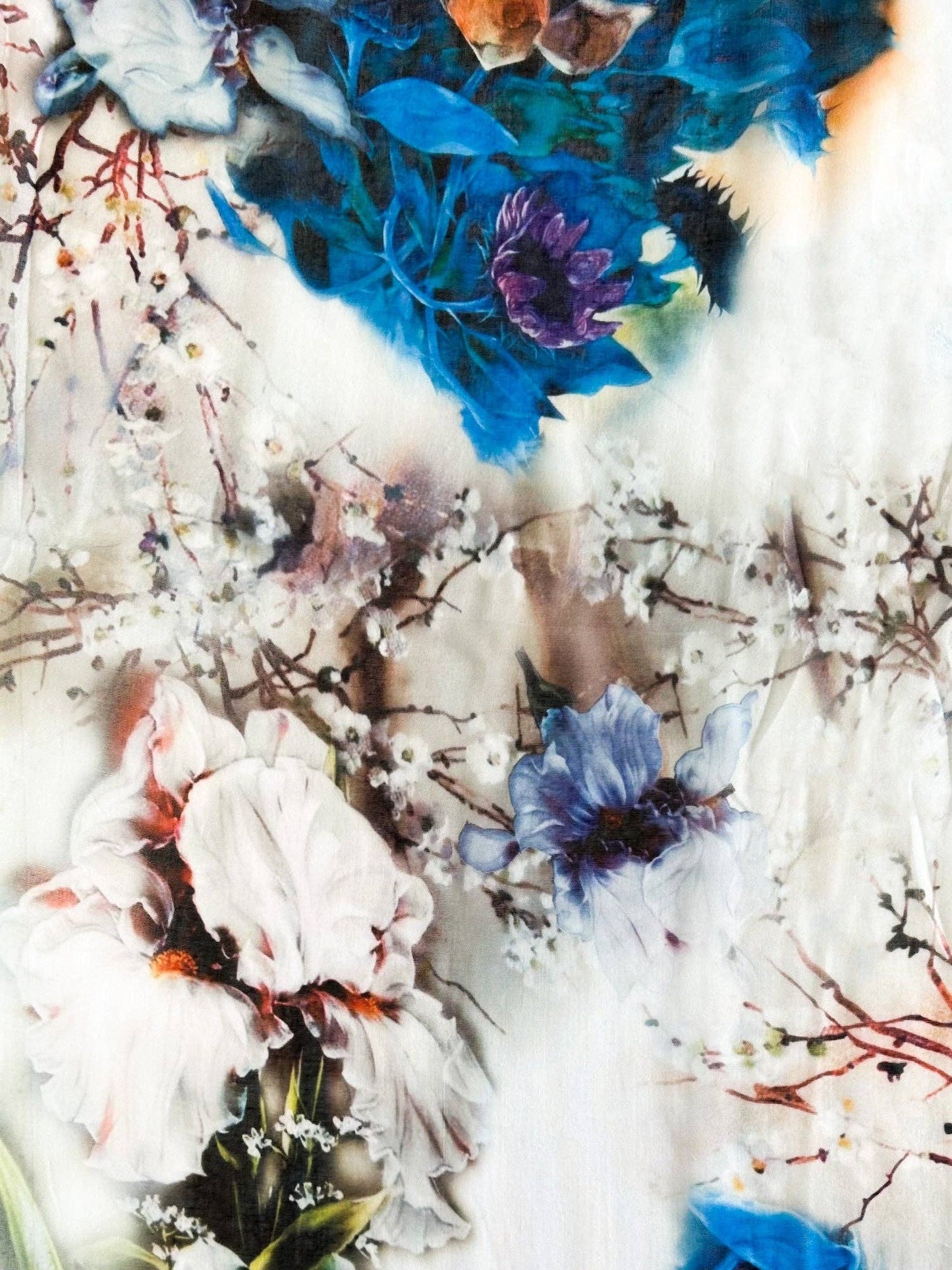 Melissa - Spring/Summer Cherry Blossom Lightweight Scarf