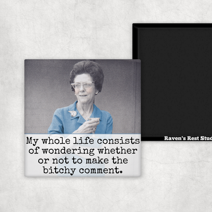 Raven's Rest Studio - MAGNET. My Whole Life Consists Of Wondering Whether...