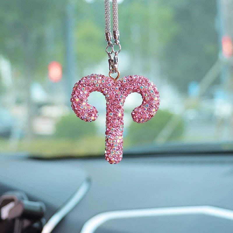 Crystal Zodiac Car Charm