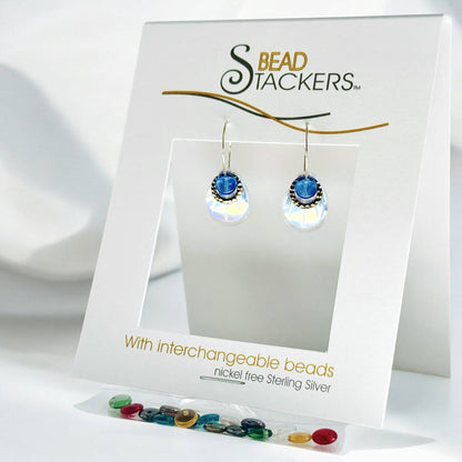 PT30 - Dangle earrings come with 9 interchangeable colours.