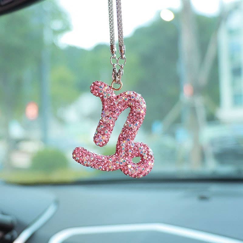 Crystal Zodiac Car Charm