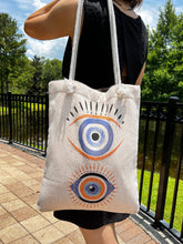 Load image into Gallery viewer, Evil Eye Tote Bag
