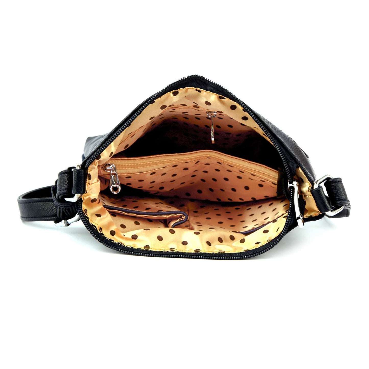 Handbag Express - Leopard Print Rhinestone Crossbody Sling