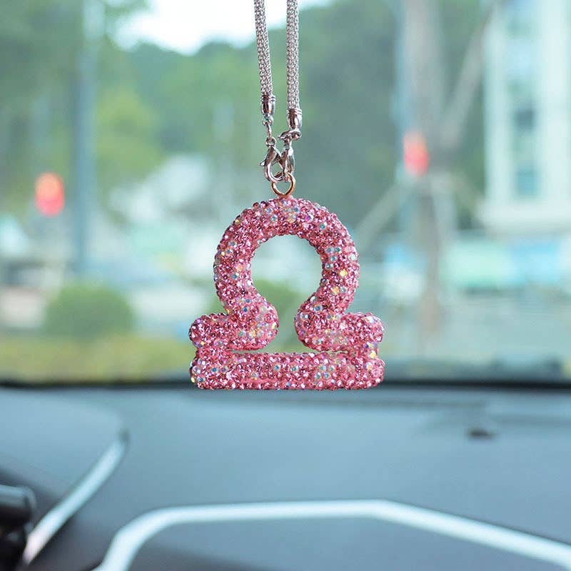 Crystal Zodiac Car Charm