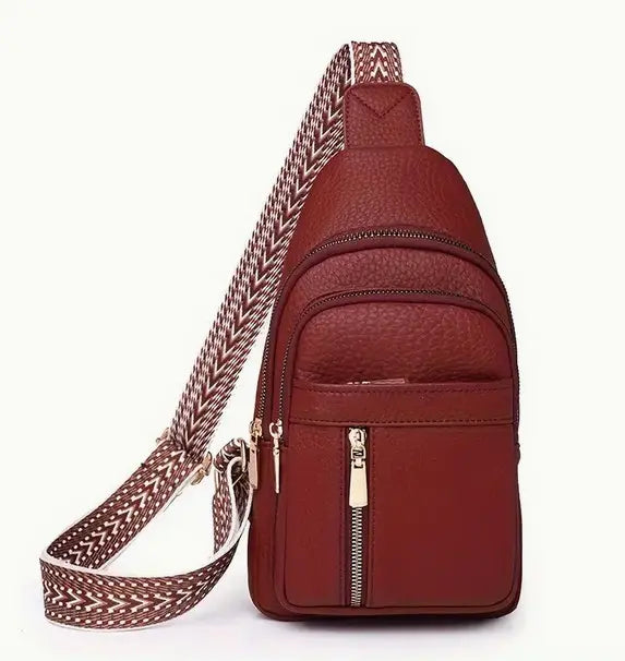 Leatherette Sling Bag