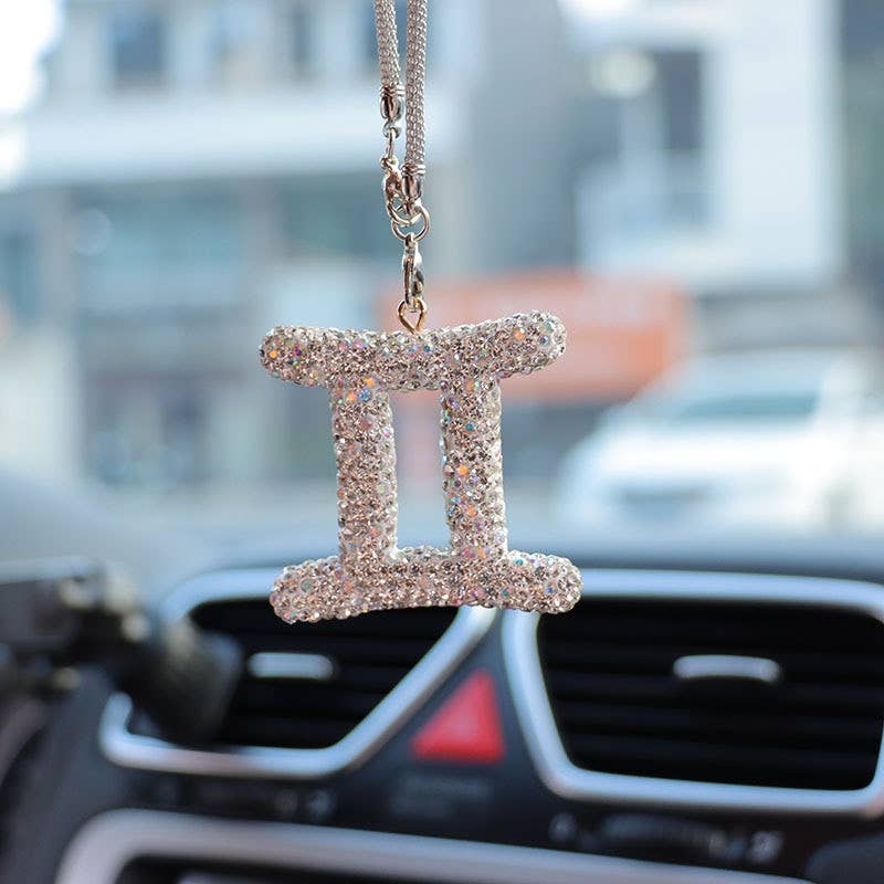 Crystal Zodiac Car Charm
