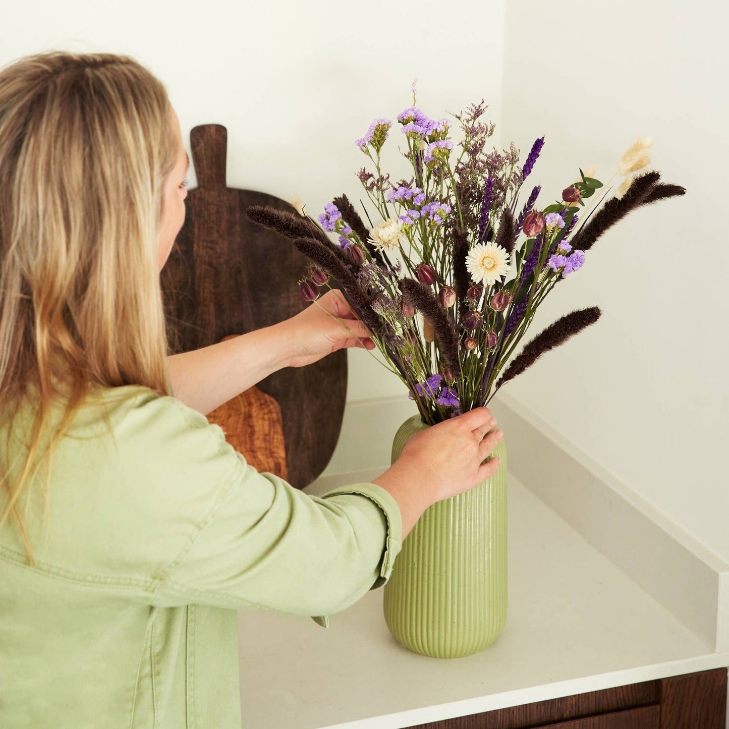 Dried Flowers - Field Bouquet - Meadow Violet: Small