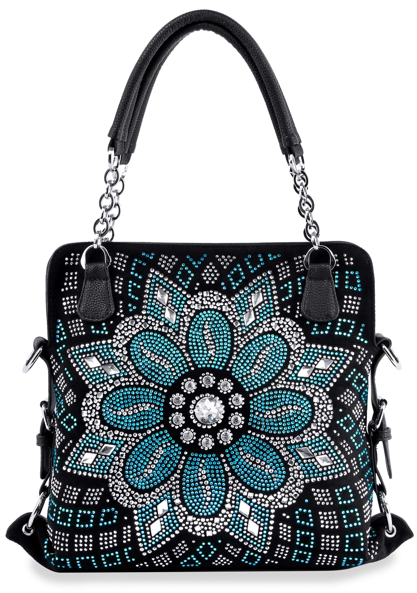 Handbag Express - Boho Inspired Rhinestone Pattern Handbag