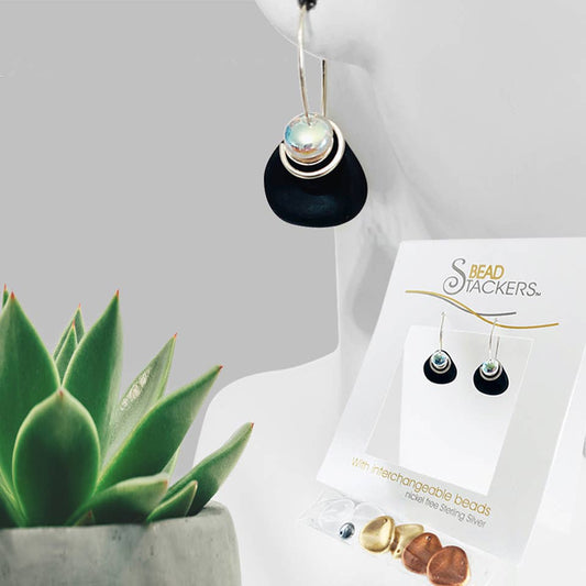 PT34 - Earrings come with 4 interchangeable colours. 