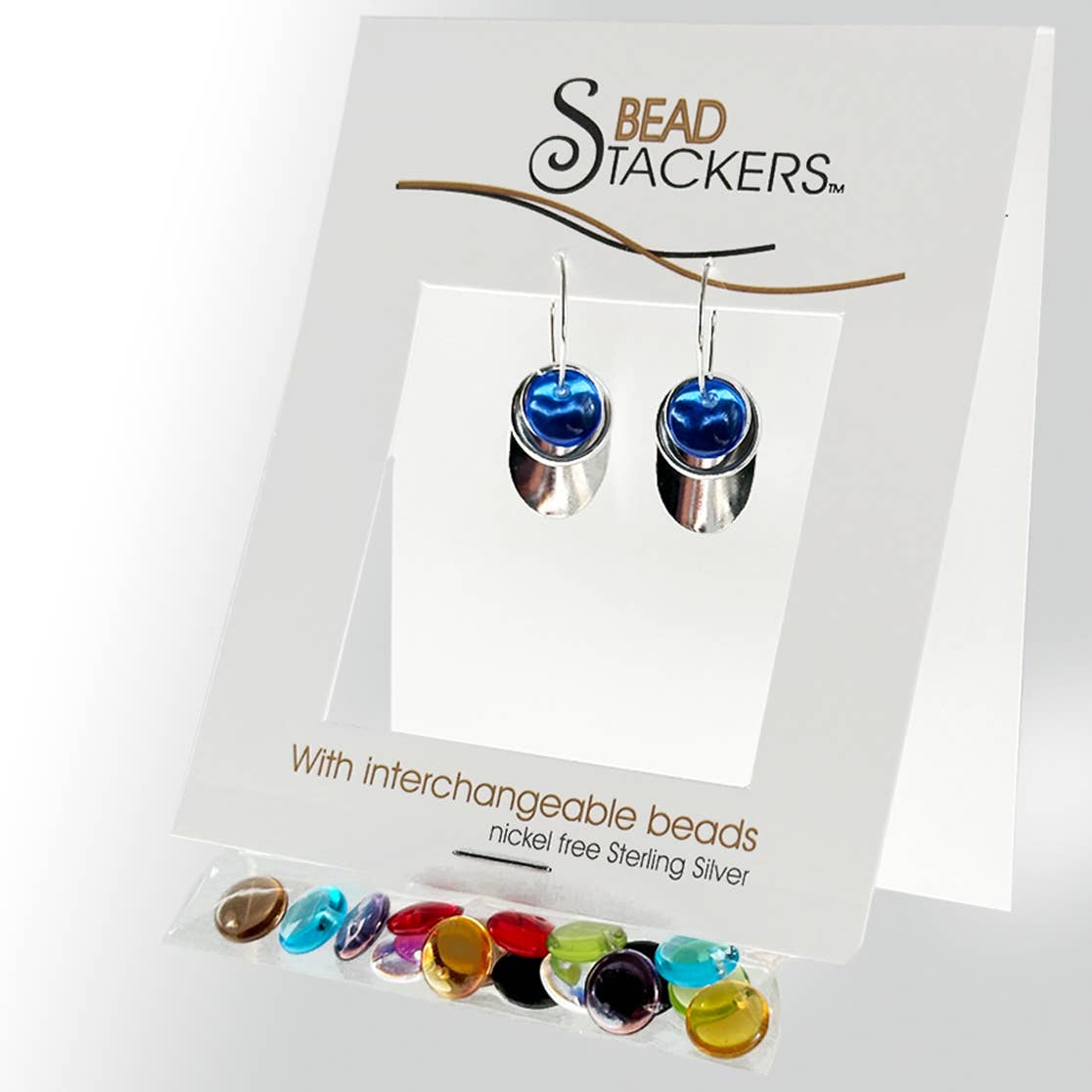 OV36 - Dangle earrings come with 9 interchangeable colours.