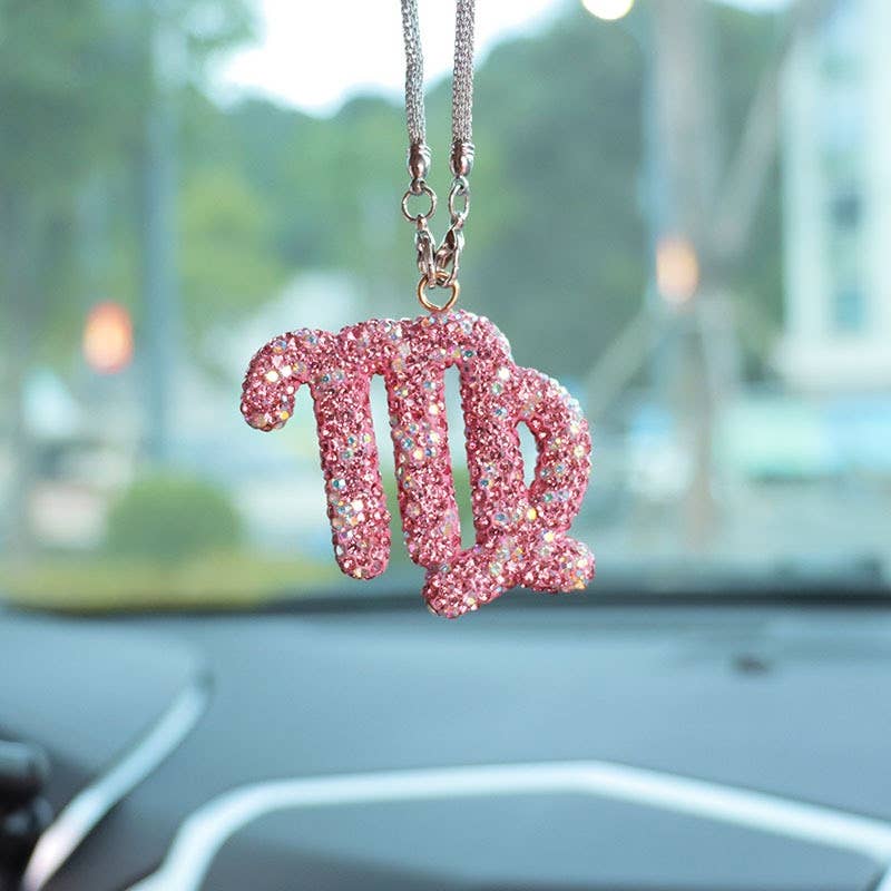 Crystal Zodiac Car Charm