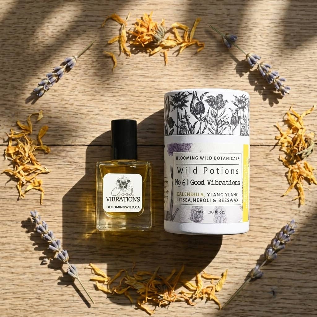 Blooming Wild Botanicals - Good Vibrations Aromatherapy Potion | Joy + Uplift