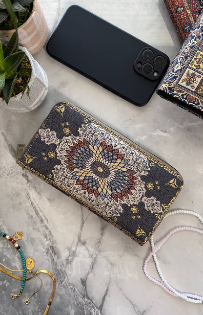 Blue & Cream Wallet Women