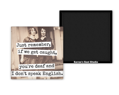 Raven's Rest Studio - MAGNET. You're Deaf and I Don't Speak English.