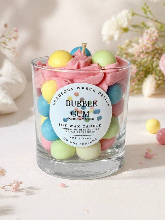 Bubble Gum Dessert Candle