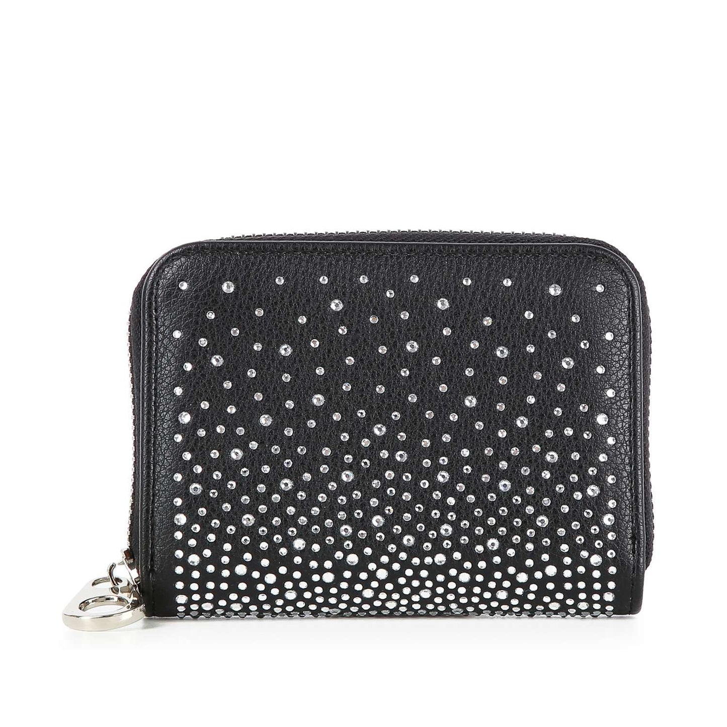 Handbag Express - Rhinestone Ombre Design Petite Zip Around Wallet