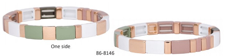 Enamel Tile Bracelets