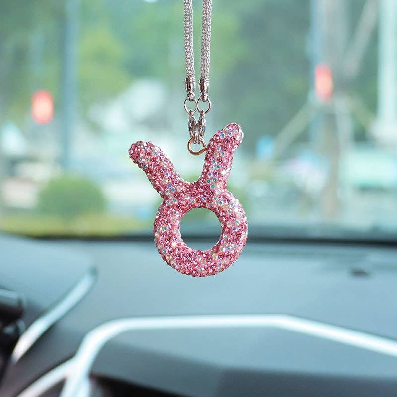 Crystal Zodiac Car Charm