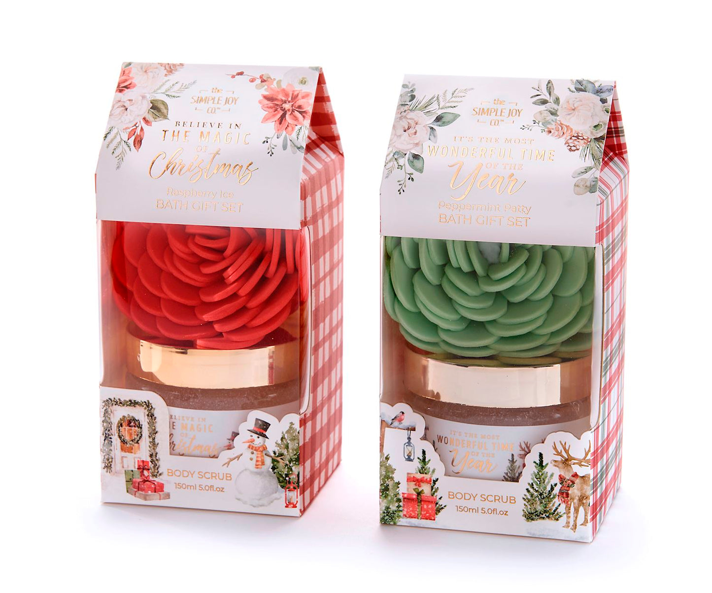 Scented Body Scrub & Flower Sponge