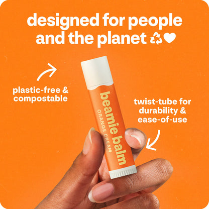 Beamie - Vegan Lip Balm, Orange Cream