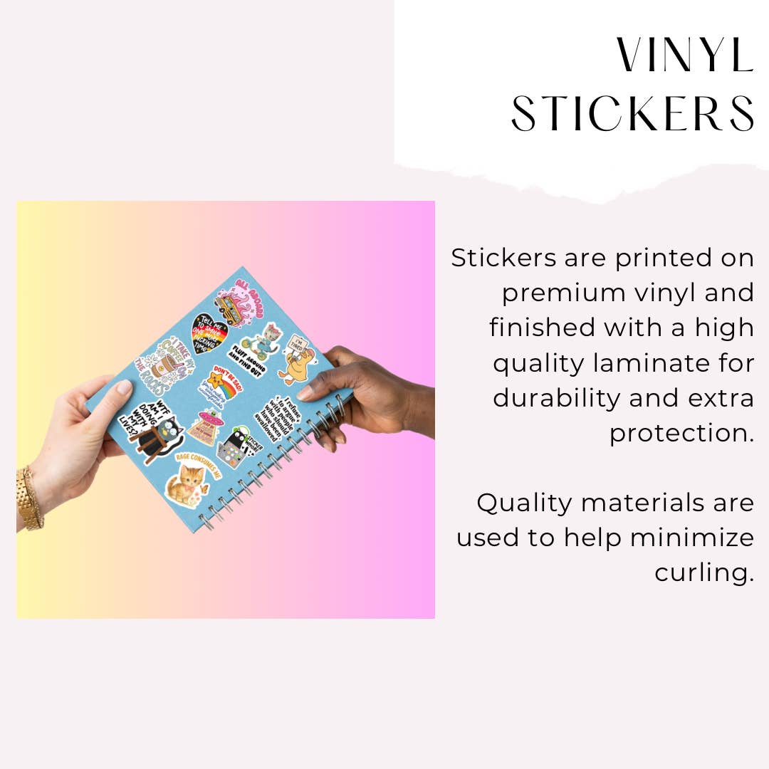 Sticky Moods - Don't Call If You Can Text Sticker Cute Phone Decal