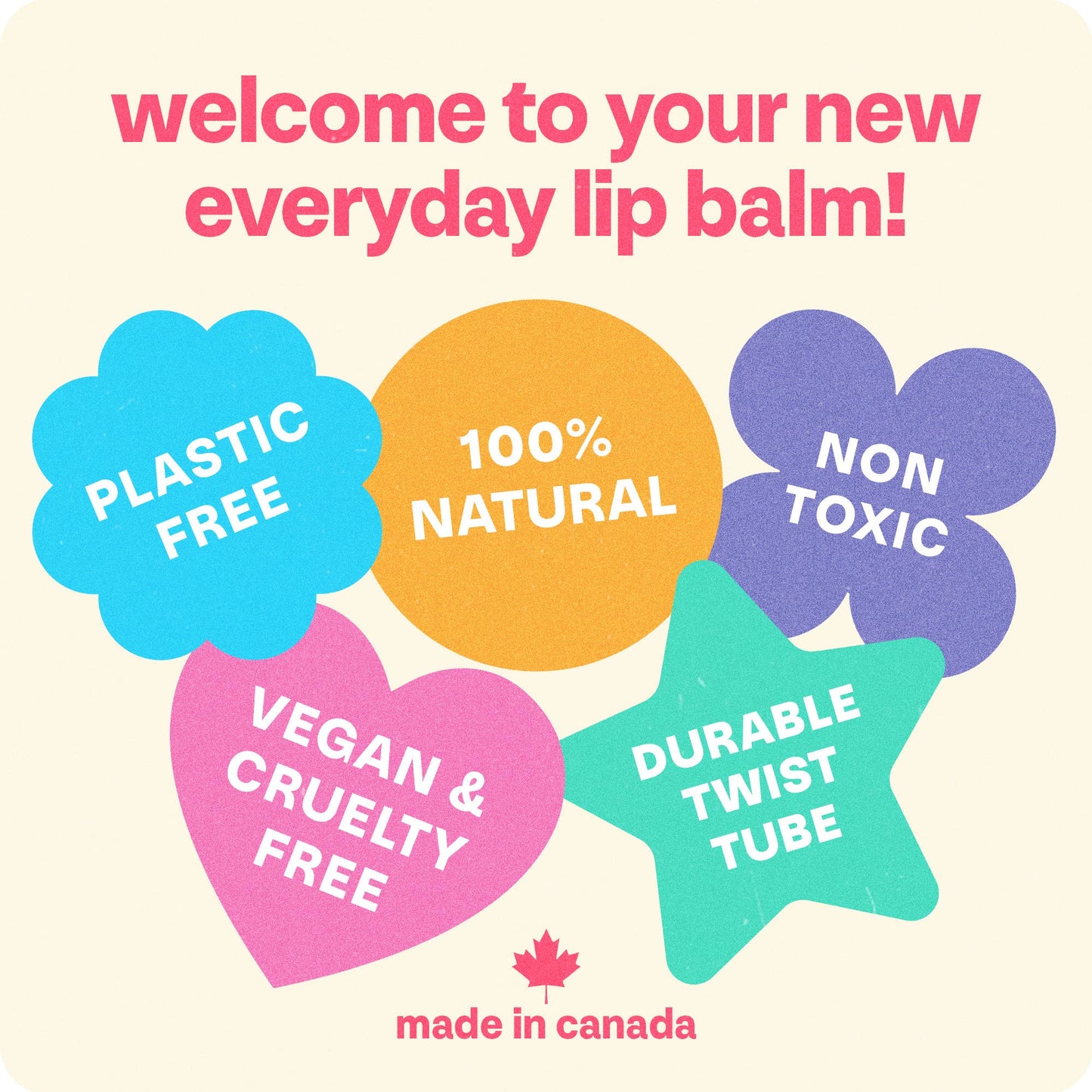 Beamie - Vegan Lip Balm, Orange Cream
