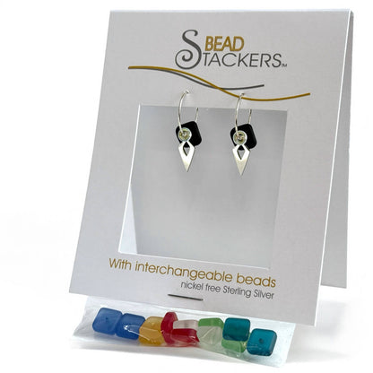 SQDG25- Dangle earrings come with 7 interchangeable colours.
