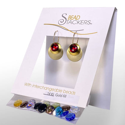 Ltmt40G - Dangle Earrings with 9 interchangeable colours.  