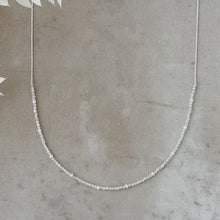 Load image into Gallery viewer, Beth Necklace - white moon stone/white pearl
