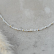 Load image into Gallery viewer, Beth Necklace - white moon stone/white pearl
