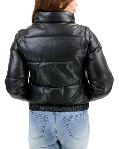 Butter Faux Leather Puffer Jacket SALE