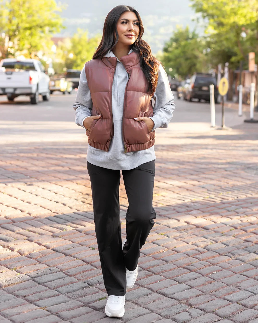 Butter Faux Leather Puffer Jacket SALE