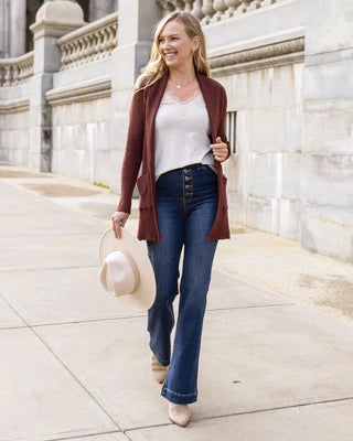 button fly flare denim SALE