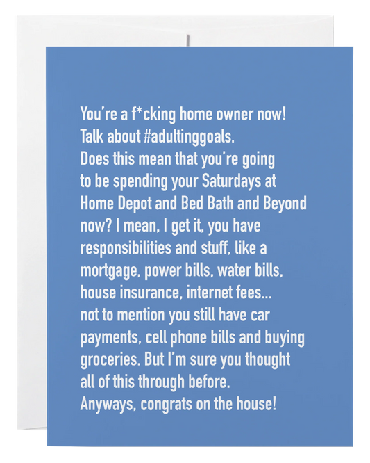 Home Owner Chatty Cathy Card