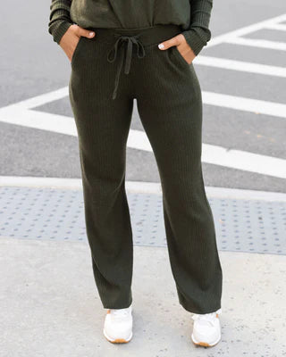 classic & cozy ribbed sweater pant SALE