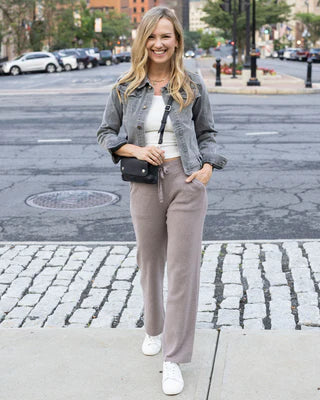 classic & cozy ribbed sweater pant SALE