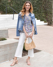 Load image into Gallery viewer, Cropped White Wide Leg Denim
