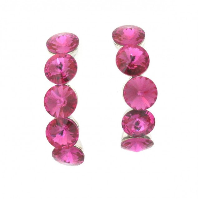 Half Hoop Sparkle Earring