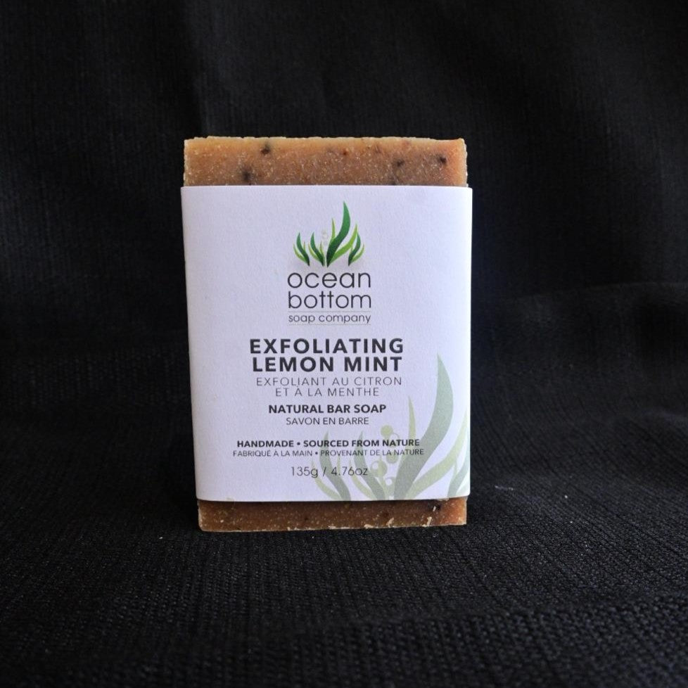 Exfoliating Lemon Mint Natural Bar Soap