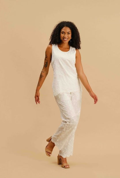 White Woven Top FC251430