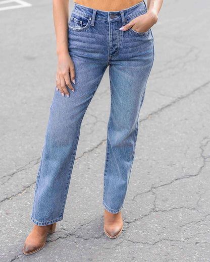 Stretch Mix 90's Jeans in Mid-Wash SALE