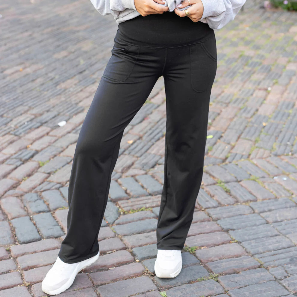 Fleece Lined Straight Leg Lounge Pants