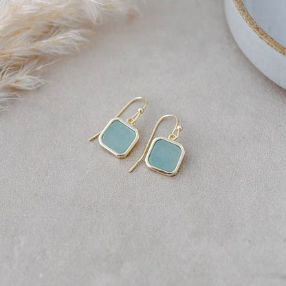 Florence Earrings - Amazonite