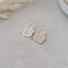 Load image into Gallery viewer, Florence Earrings - Rose Quartz
