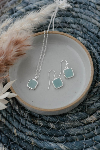 Florence Earrings - Amazonite